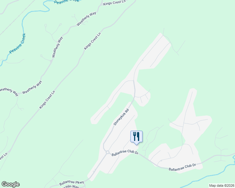 map of restaurants, bars, coffee shops, grocery stores, and more near 1323 Caliston Way in Pelham