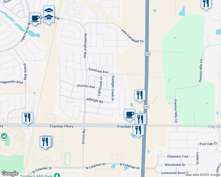 map of restaurants, bars, coffee shops, grocery stores, and more near 403 Overton Avenue in Celina
