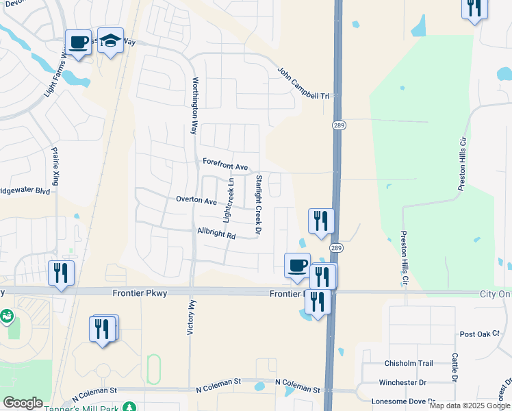 map of restaurants, bars, coffee shops, grocery stores, and more near 403 Overton Avenue in Celina