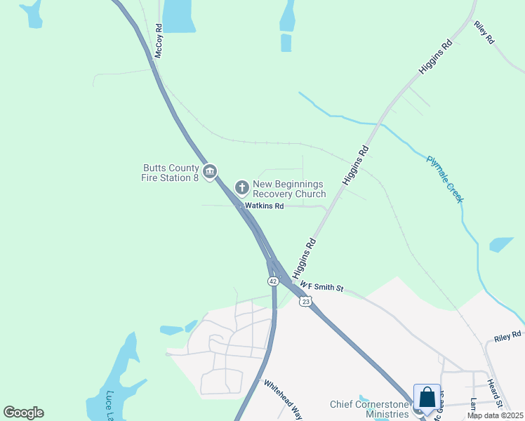 map of restaurants, bars, coffee shops, grocery stores, and more near 137 Watkins Road in Flovilla