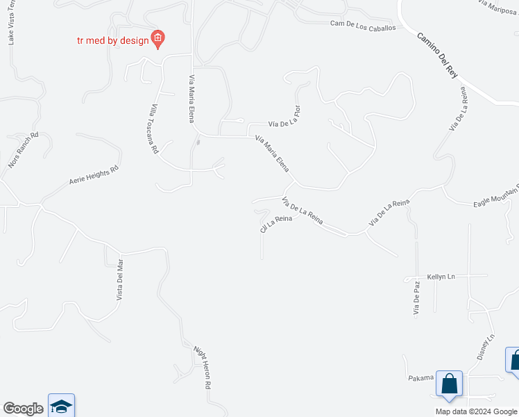 map of restaurants, bars, coffee shops, grocery stores, and more near 30410 Calle La Reina in Bonsall