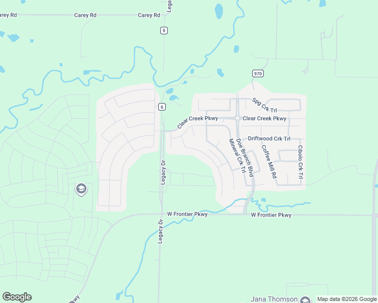 map of restaurants, bars, coffee shops, grocery stores, and more near 4109 Canadian River Drive in Prosper