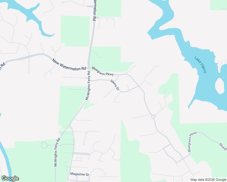 map of restaurants, bars, coffee shops, grocery stores, and more near 5420 Madera Drive in Tuscaloosa