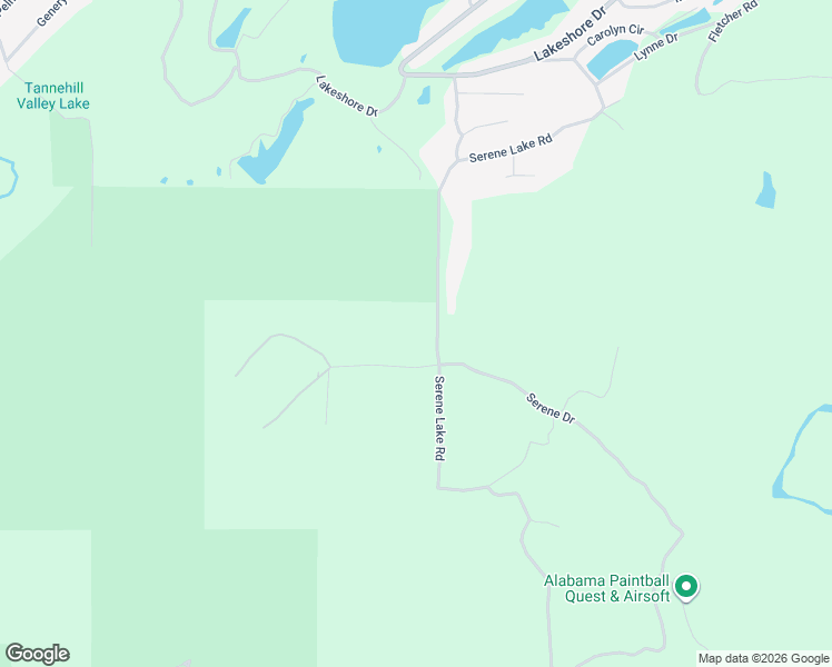 map of restaurants, bars, coffee shops, grocery stores, and more near 8419 Serene Lake Road in McCalla