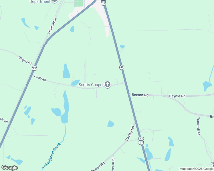map of restaurants, bars, coffee shops, grocery stores, and more near 121 Lamb Road in Moreland