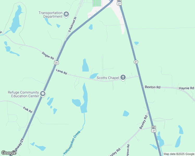 map of restaurants, bars, coffee shops, grocery stores, and more near 217 Lamb Road in Moreland