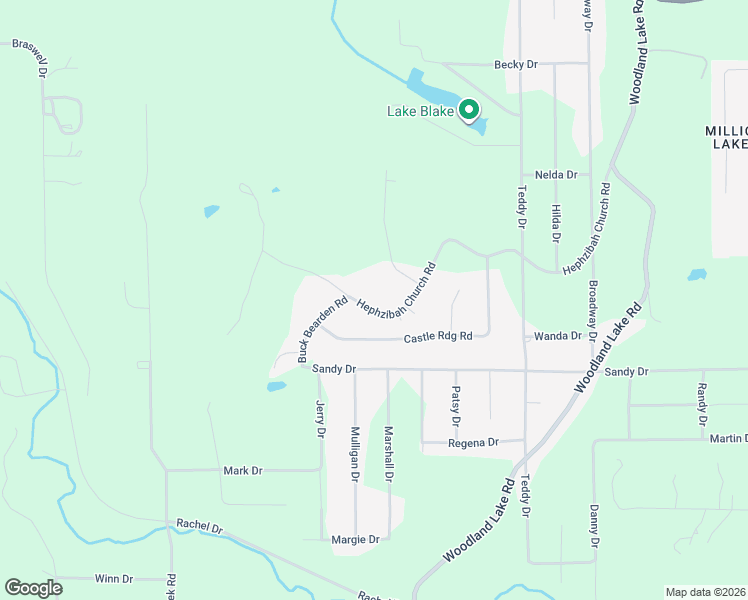 map of restaurants, bars, coffee shops, grocery stores, and more near 20419 Hephzibah Church Road in McCalla