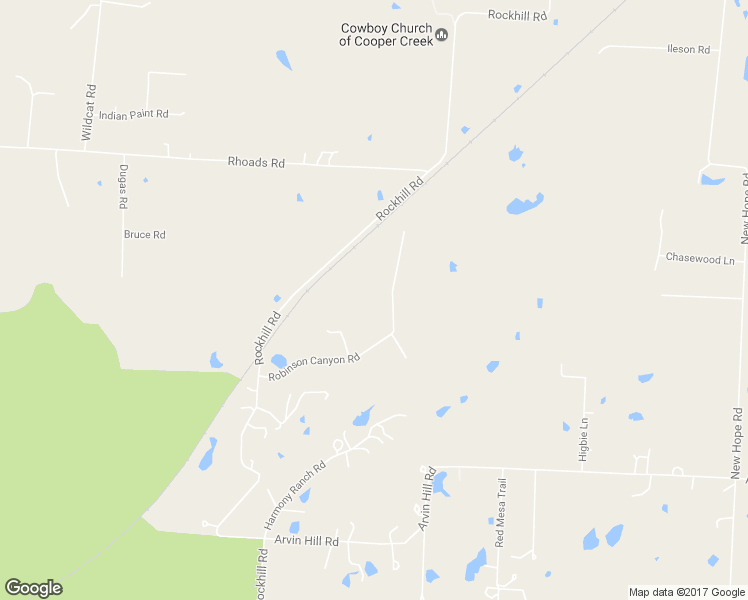 map of restaurants, bars, coffee shops, grocery stores, and more near 6651 Robinson Canyon Road in Aubrey