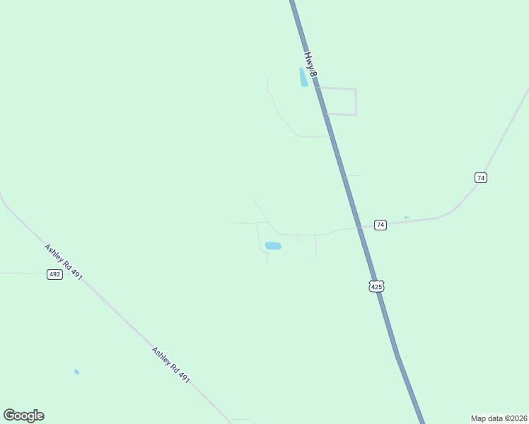 map of restaurants, bars, coffee shops, grocery stores, and more near 154 Ashley County Road 494 in Hamburg