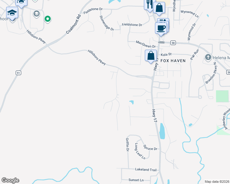 map of restaurants, bars, coffee shops, grocery stores, and more near 736 Helena Station Drive in Helena