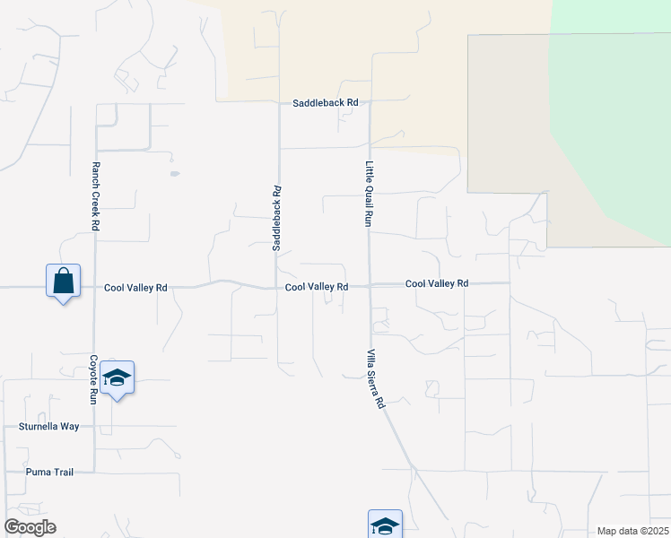 map of restaurants, bars, coffee shops, grocery stores, and more near 30580 Rock Rose Lane in Valley Center