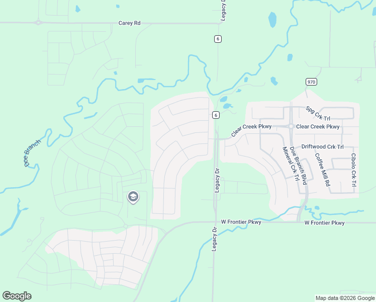 map of restaurants, bars, coffee shops, grocery stores, and more near 3520 Osage River Trail in Prosper