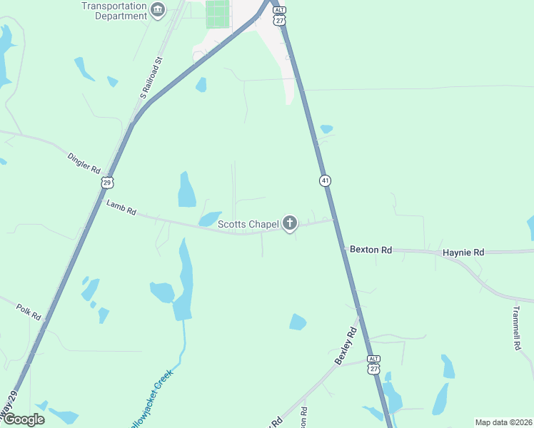 map of restaurants, bars, coffee shops, grocery stores, and more near 121 Lamb Road in Moreland