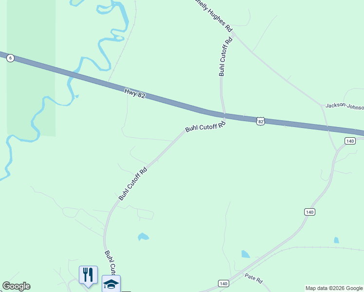 map of restaurants, bars, coffee shops, grocery stores, and more near 16501-16599 Mills Valley Lane in Buhl