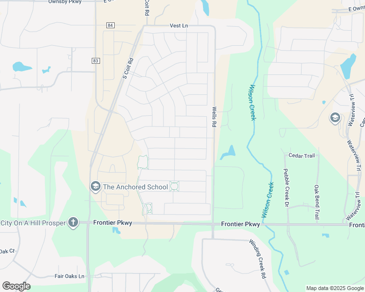 map of restaurants, bars, coffee shops, grocery stores, and more near 1612 Bird Cherry Lane in Prosper