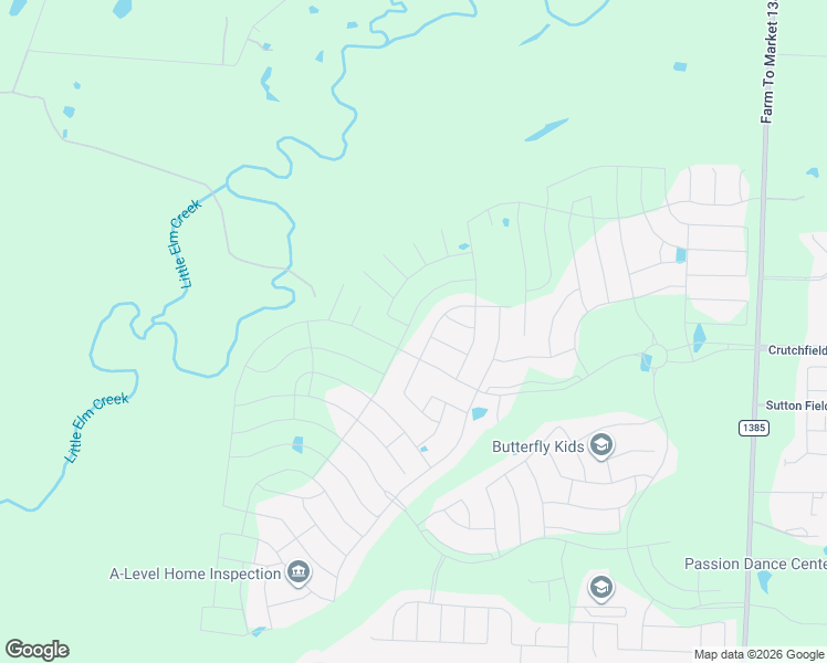 map of restaurants, bars, coffee shops, grocery stores, and more near 4357 P R 2713 in Aubrey
