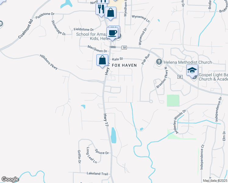 map of restaurants, bars, coffee shops, grocery stores, and more near 1106 Hillsboro Lane in Helena