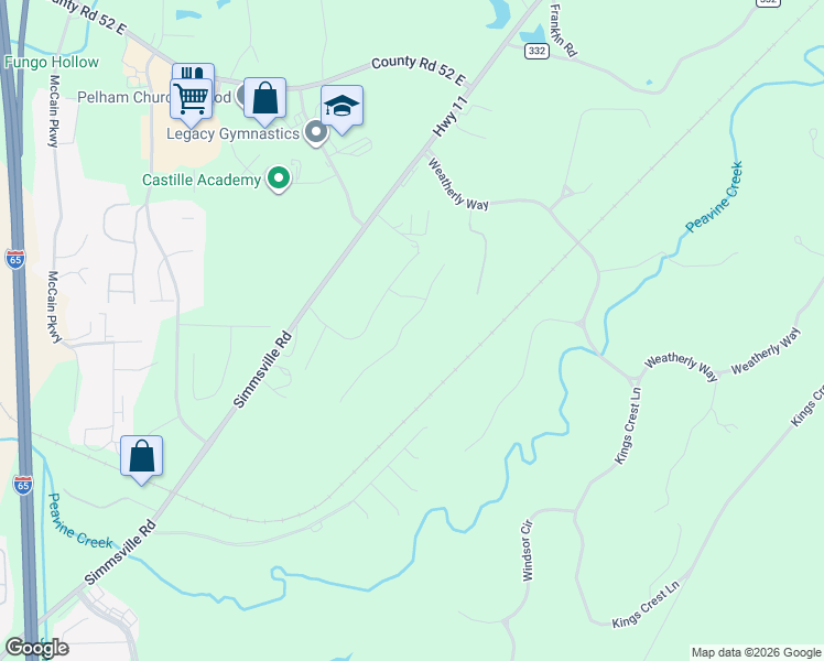 map of restaurants, bars, coffee shops, grocery stores, and more near 101 Grant Chester Lane in Pelham