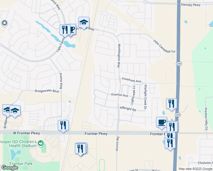 map of restaurants, bars, coffee shops, grocery stores, and more near 4216 Harper Avenue in Celina