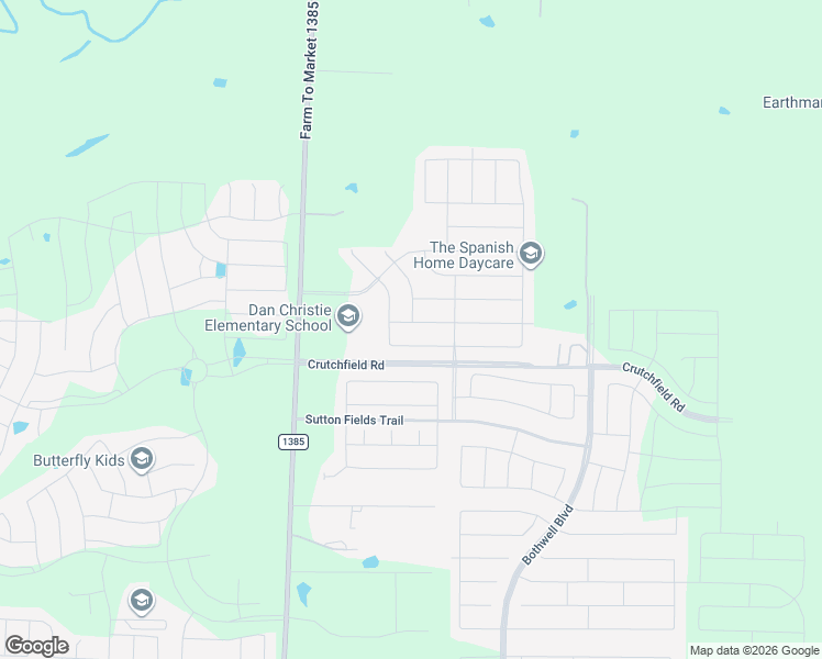map of restaurants, bars, coffee shops, grocery stores, and more near 6400 Cheshire Street in Carrollton