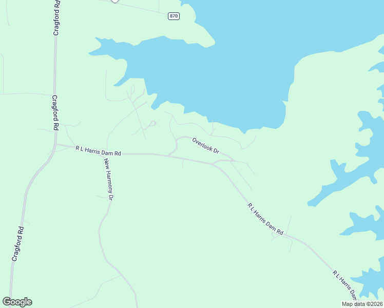 map of restaurants, bars, coffee shops, grocery stores, and more near 745 County Road 100 in Lineville