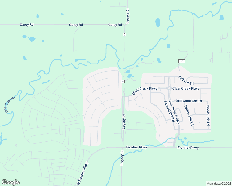 map of restaurants, bars, coffee shops, grocery stores, and more near 3413 Keechi Creek Drive in Prosper