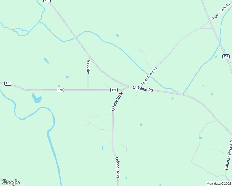 map of restaurants, bars, coffee shops, grocery stores, and more near 2945 County Road 178 in Childersburg