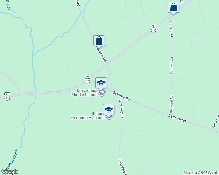 map of restaurants, bars, coffee shops, grocery stores, and more near 1024-1030 State Road S-8-48 in Bonneau