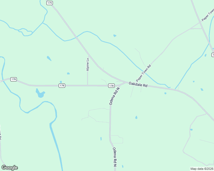 map of restaurants, bars, coffee shops, grocery stores, and more near 2945 County Road 178 in Childersburg