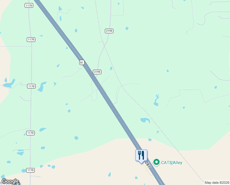 map of restaurants, bars, coffee shops, grocery stores, and more near 2530 U.S. 287 in Decatur