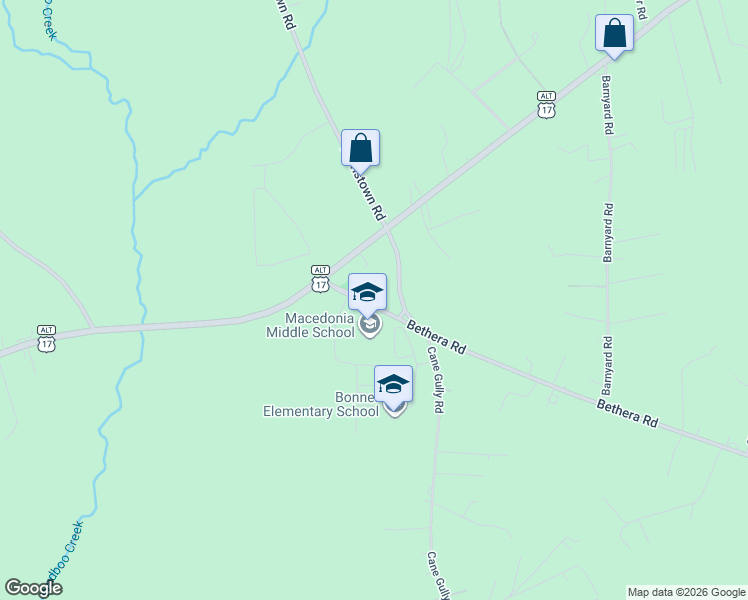 map of restaurants, bars, coffee shops, grocery stores, and more near 1024 State Road S-8-48 in Bonneau