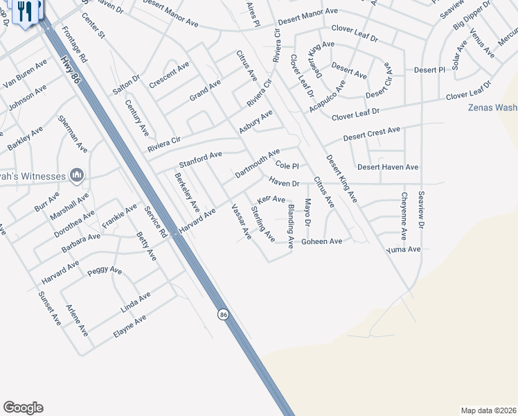 map of restaurants, bars, coffee shops, grocery stores, and more near 1958 Sterling Avenue in Thermal