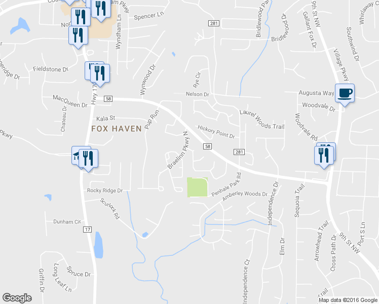 map of restaurants, bars, coffee shops, grocery stores, and more near 1504 Timber Drive in Helena