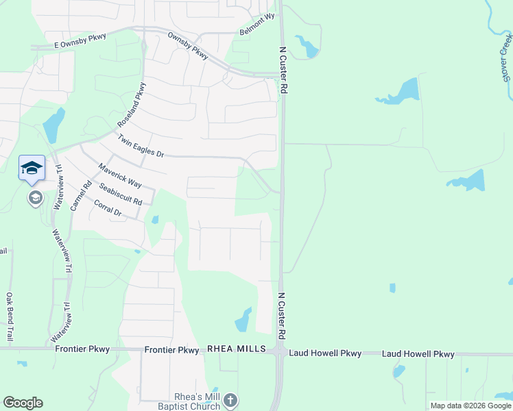 map of restaurants, bars, coffee shops, grocery stores, and more near 3221 Grandeur Street in Celina