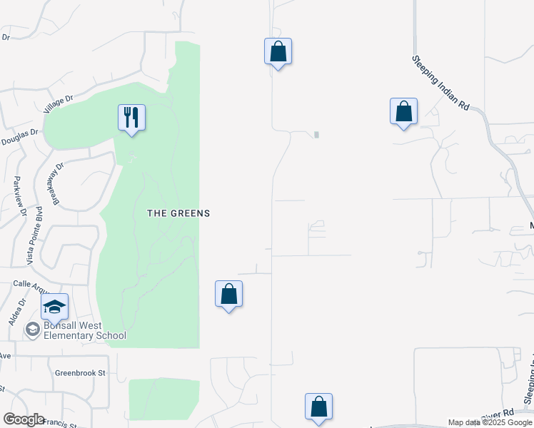 map of restaurants, bars, coffee shops, grocery stores, and more near 455 Wilshire Road in Oceanside