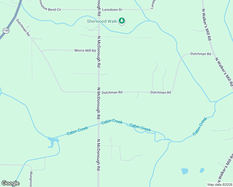 map of restaurants, bars, coffee shops, grocery stores, and more near 633 Dutchman Road in Griffin