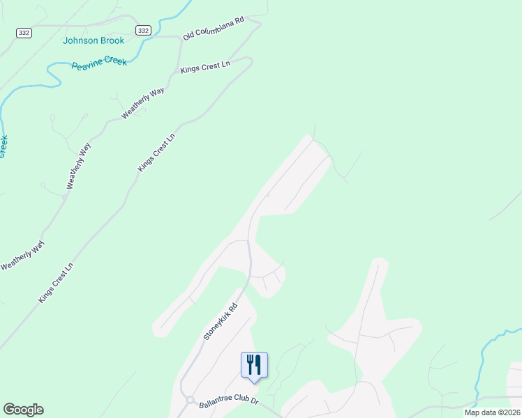 map of restaurants, bars, coffee shops, grocery stores, and more near 1428 Stoneykirk Road in Pelham