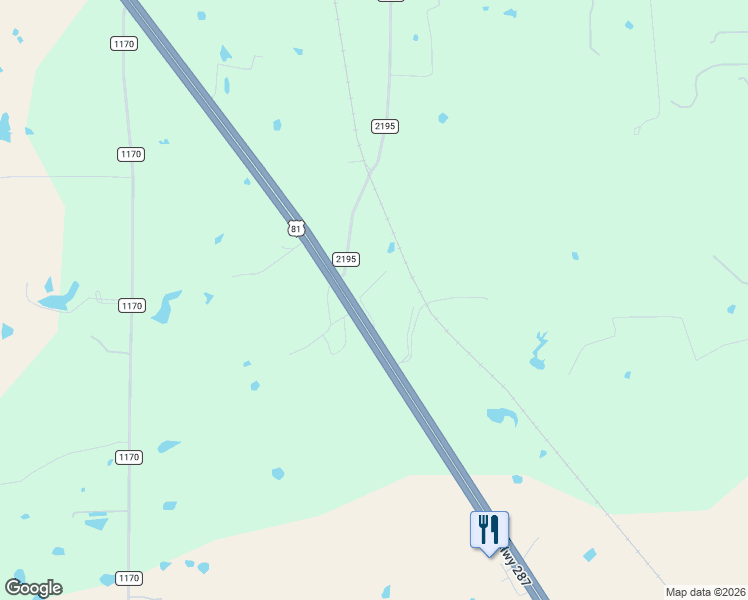 map of restaurants, bars, coffee shops, grocery stores, and more near Pr Road 2202 in Decatur