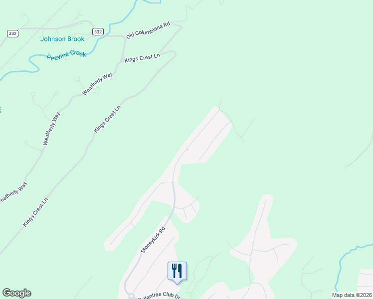 map of restaurants, bars, coffee shops, grocery stores, and more near 1441 Stoneykirk Rd in Pelham