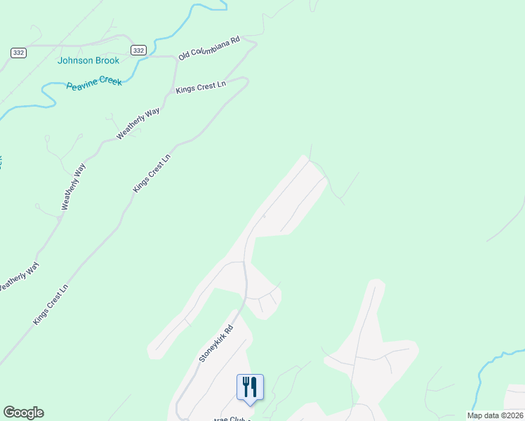 map of restaurants, bars, coffee shops, grocery stores, and more near 1441 Stoneykirk Road in Pelham