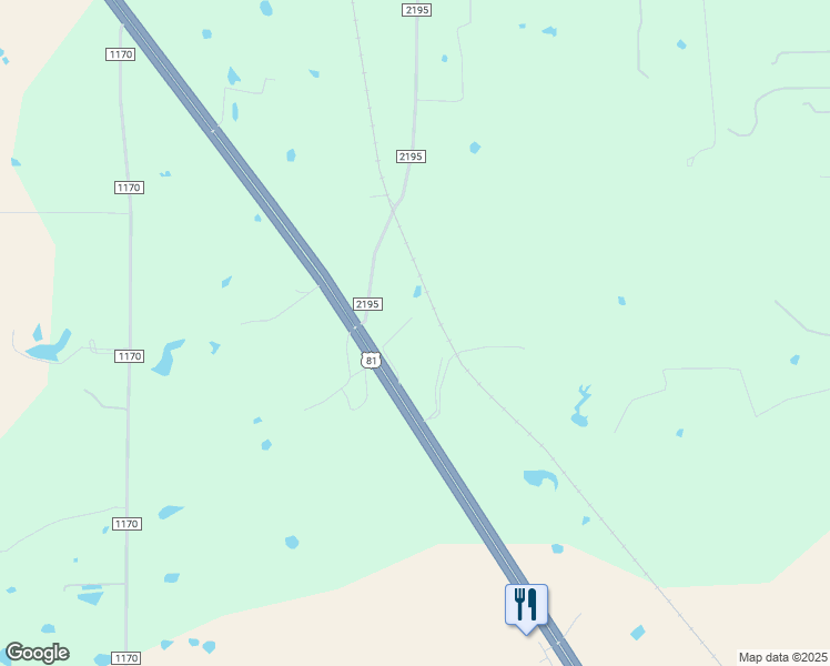 map of restaurants, bars, coffee shops, grocery stores, and more near 210 Private Road 2202 in Decatur