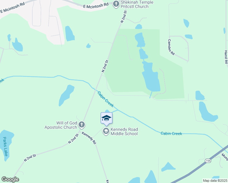 map of restaurants, bars, coffee shops, grocery stores, and more near 1515 Cabin Creek Trail in Griffin