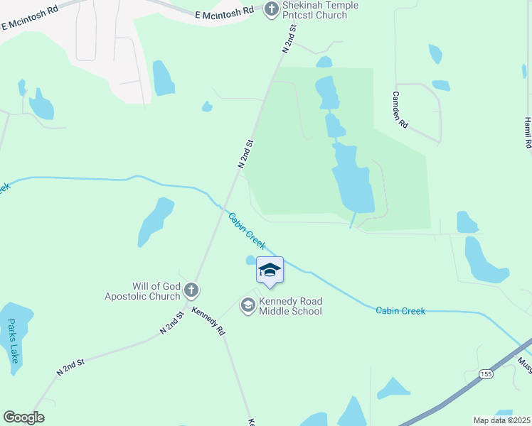 map of restaurants, bars, coffee shops, grocery stores, and more near 1515 Cabin Creek Trail in Griffin