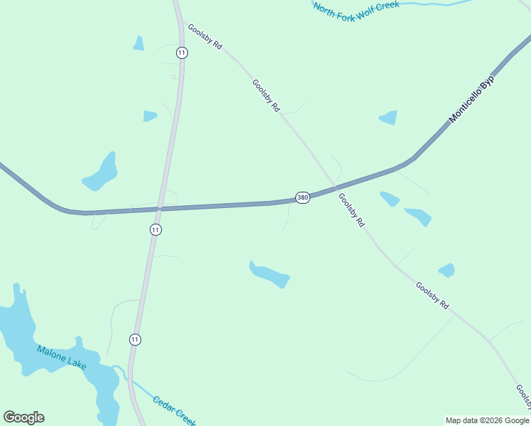 map of restaurants, bars, coffee shops, grocery stores, and more near 2786 Perimeter Road in Monticello