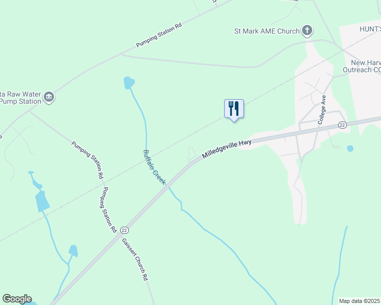 map of restaurants, bars, coffee shops, grocery stores, and more near 11051 Georgia 22 in Sparta