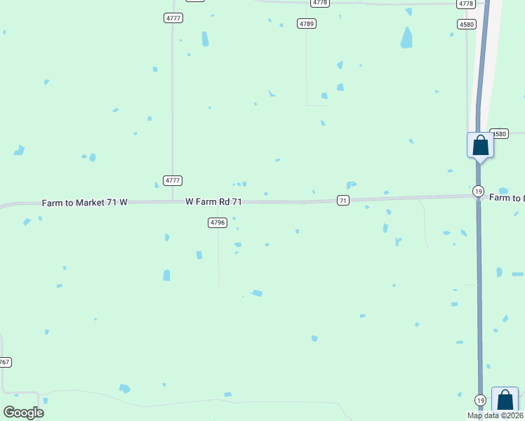 map of restaurants, bars, coffee shops, grocery stores, and more near 801 West Farm Road 71 in Sulphur Springs