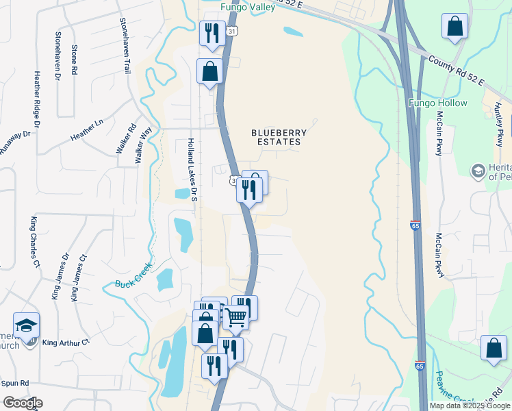 map of restaurants, bars, coffee shops, grocery stores, and more near 3429 Pelham Parkway in Pelham