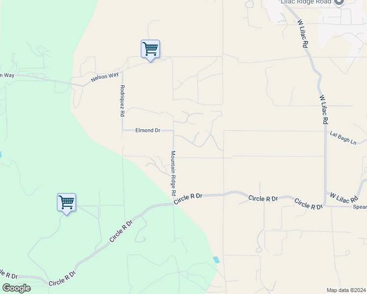 map of restaurants, bars, coffee shops, grocery stores, and more near 9727 Megan Terrace in Escondido