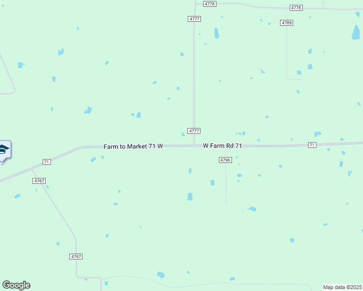 map of restaurants, bars, coffee shops, grocery stores, and more near County Road 4777 in Sulphur Springs