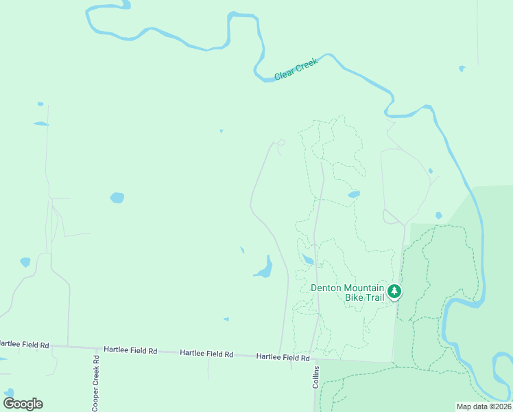 map of restaurants, bars, coffee shops, grocery stores, and more near Hartlee Field Road in Denton